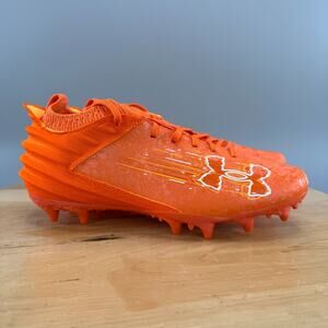 Under Armour Blur Smoke 2.0 MC Suede Mens Size 8 Football Cleats Orange NEW